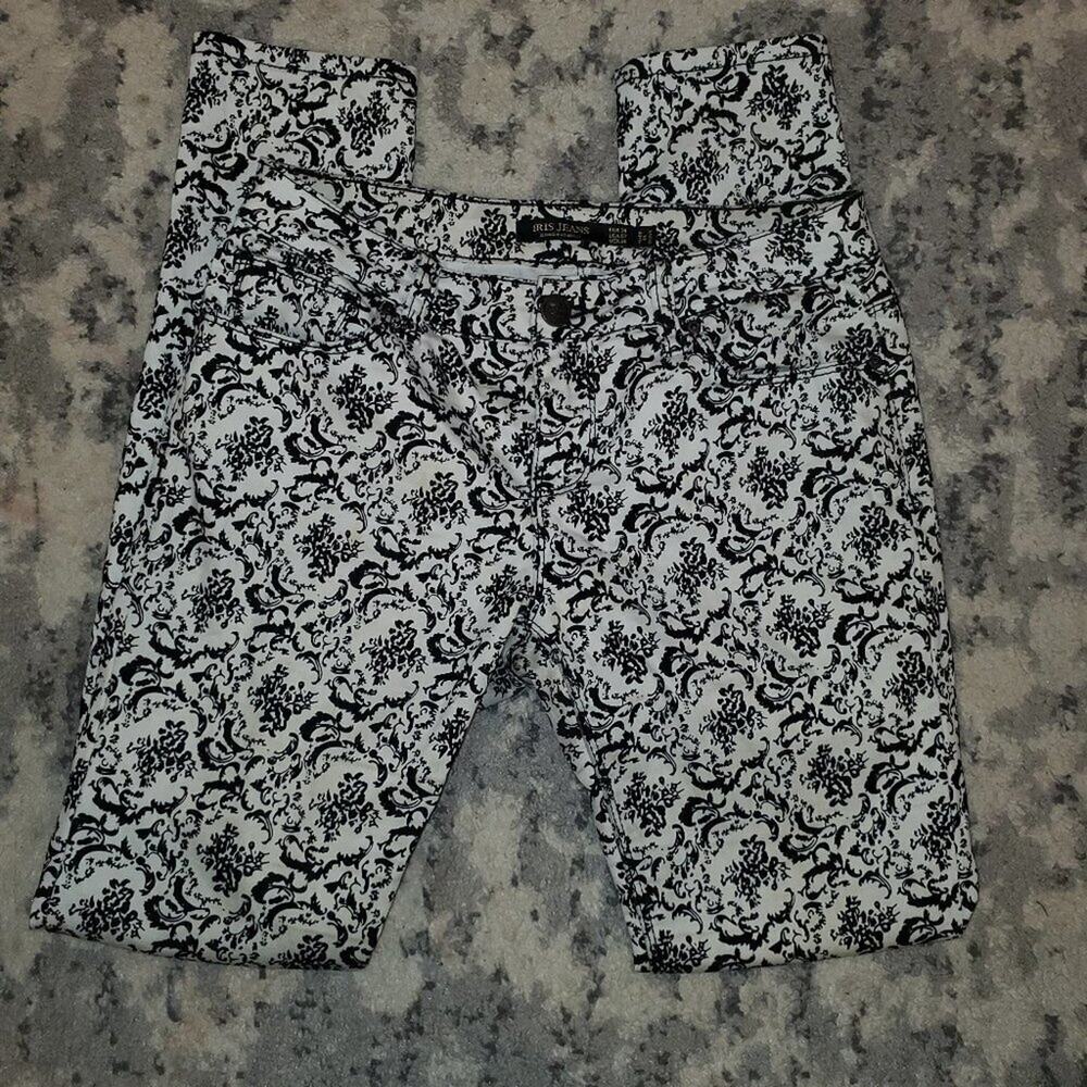 Iris Jeans Flowered Print || Sz 7